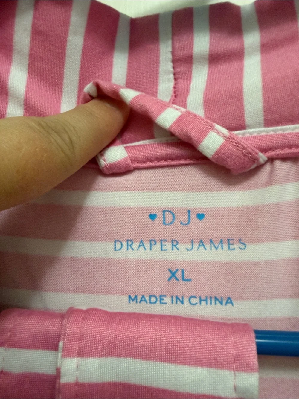 Pink & White Striped Lightweight Duster Cardigan